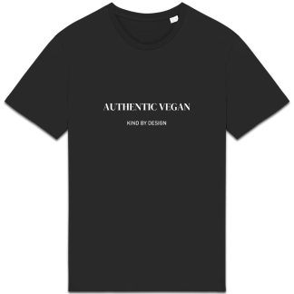Authentic Vegan — Kind by Design Tee — Black